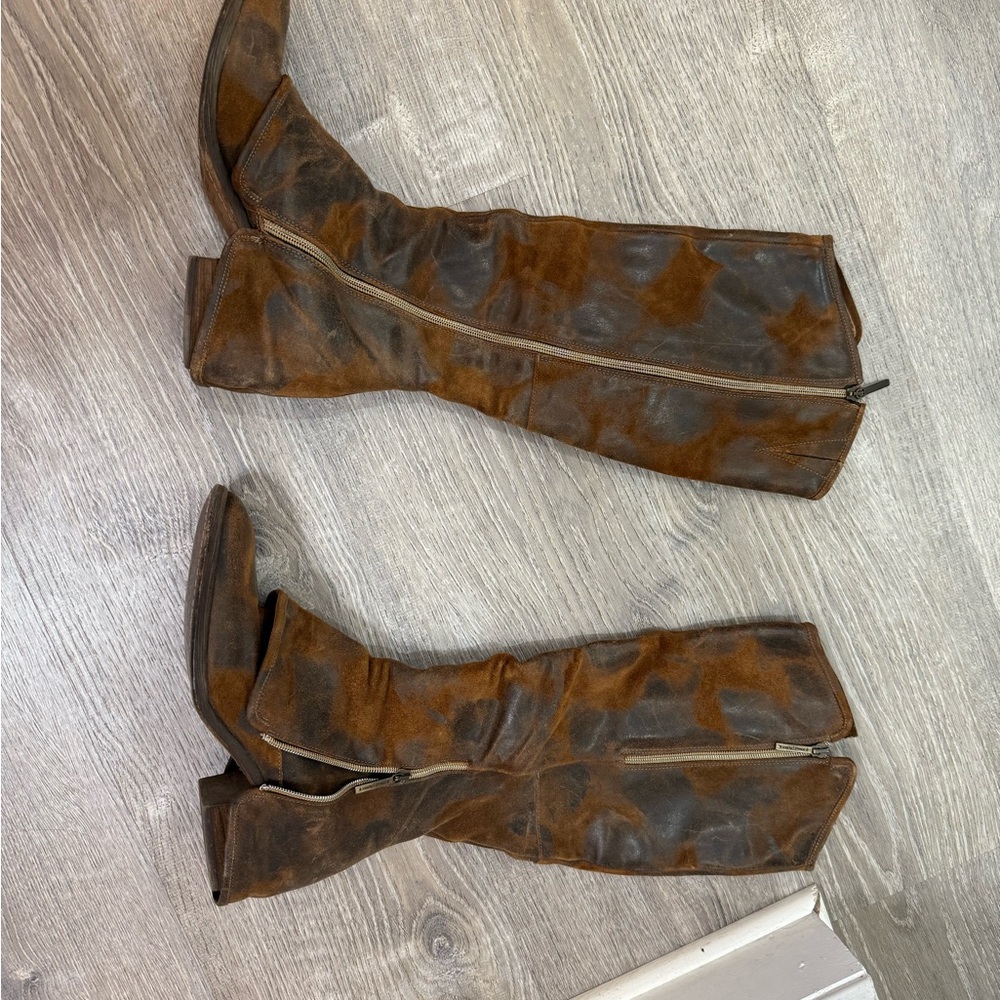 Donald pliner Brown Leather Knee-High Boots